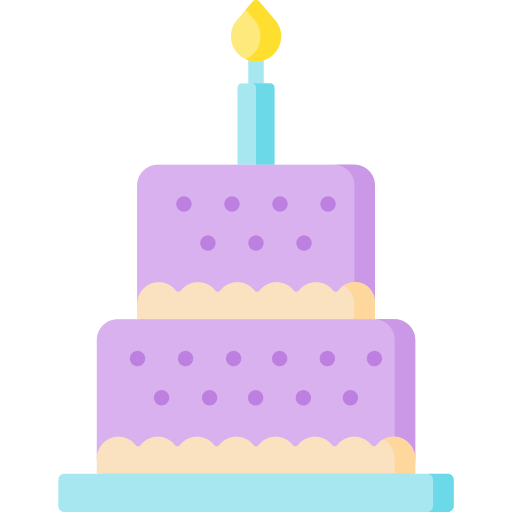 pastel de cumpleaños Special Flat icono