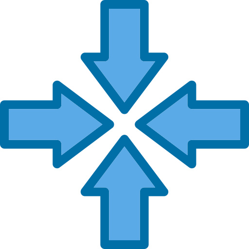 minimieren Generic Blue icon