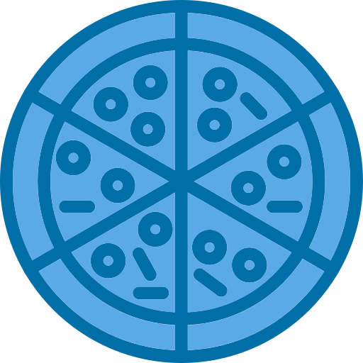 pizza Generic Blue icon