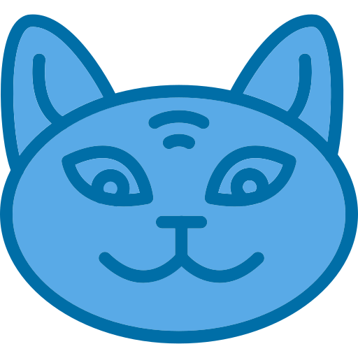 猫 Generic Blue icon