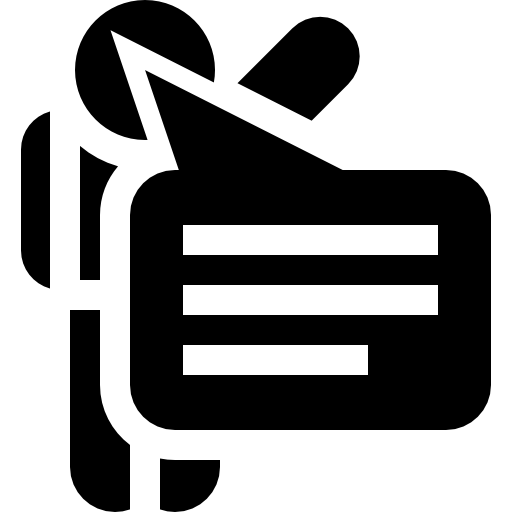 discours Basic Straight Filled Icône