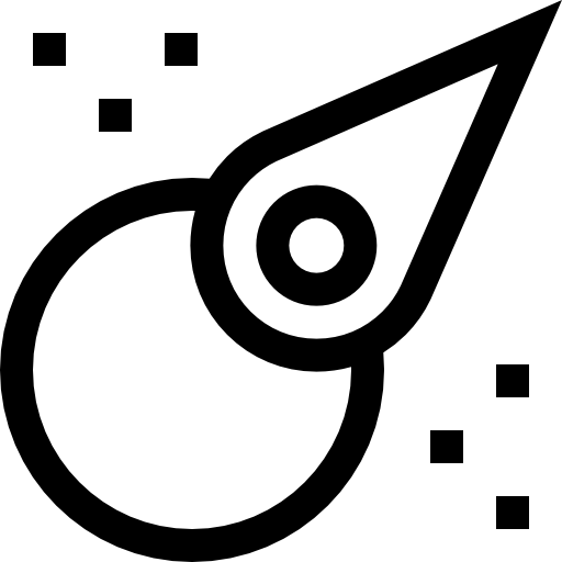 asteroide Basic Straight Lineal icona