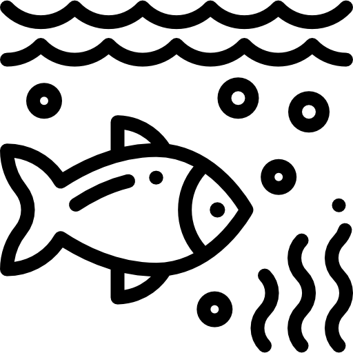 ryba Detailed Rounded Lineal ikona