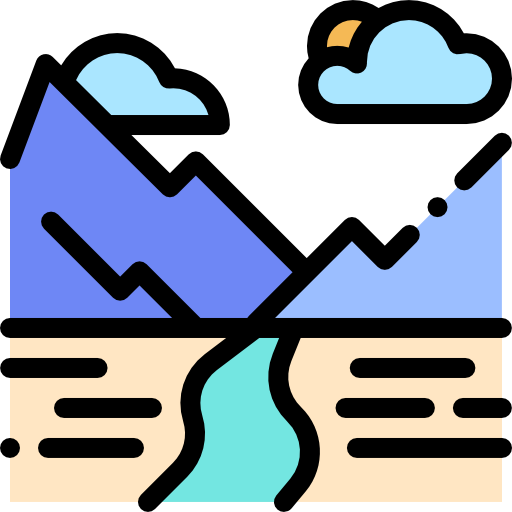 Landscape Detailed Rounded Lineal color icon