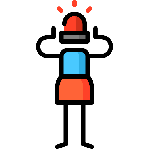 Alarm Puppet Characters Lineal Color icon