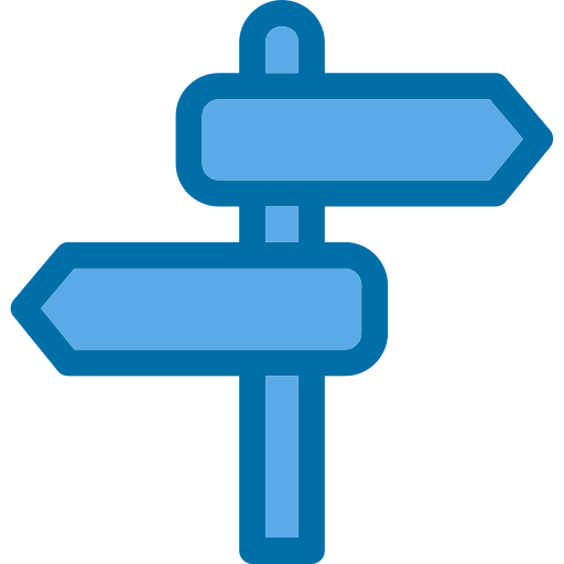 Sign Post Generic Blue icon