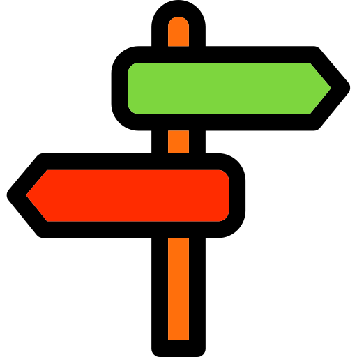 poste de señal Generic Outline Color icono