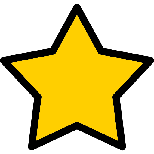 Star Generic Outline Color icon