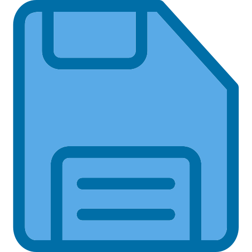 Save file Generic Blue icon