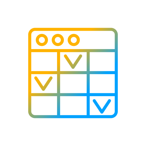 Task planning Generic Gradient icon