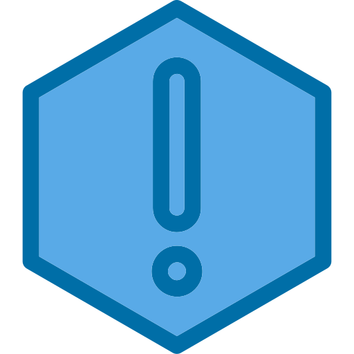 위험 Generic Blue icon