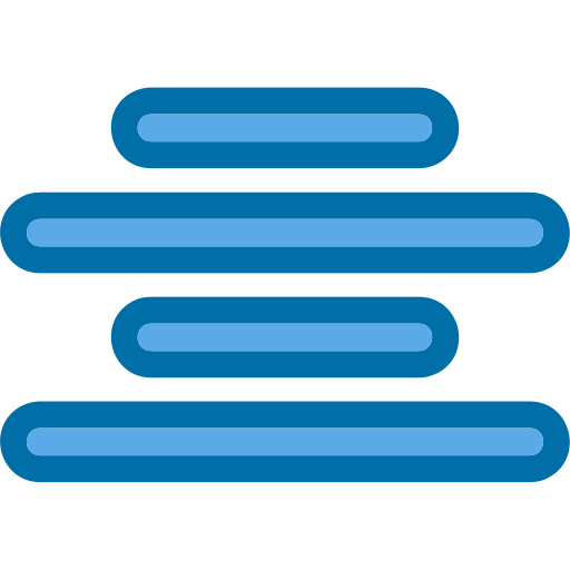 중앙 정렬 Generic Blue icon