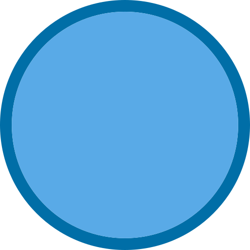 círculo Generic Blue Ícone