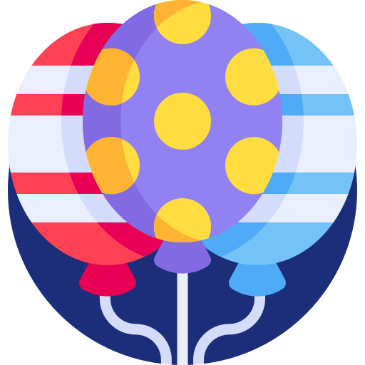 ballon Detailed Flat Circular Flat icoon
