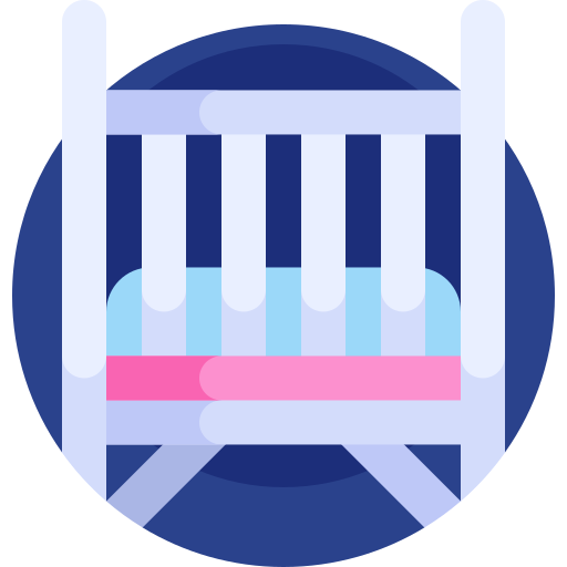 Crib Detailed Flat Circular Flat icon