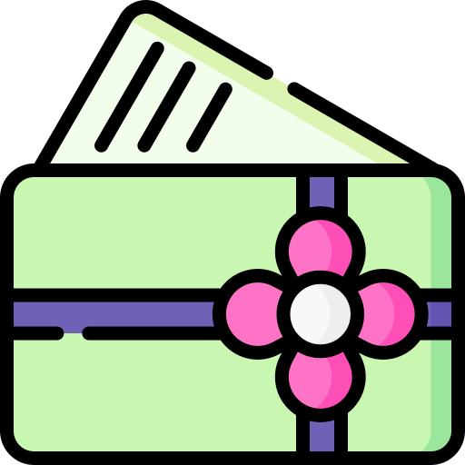 Gift card Special Lineal color icon