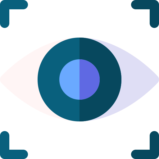 Eye tracking Basic Rounded Flat icon