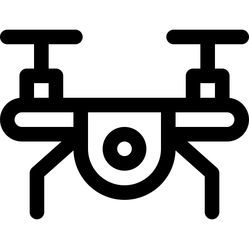 drone Basic Rounded Lineal Icône