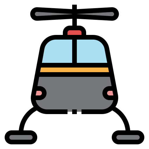 ヘリコプター Generic Outline Color icon
