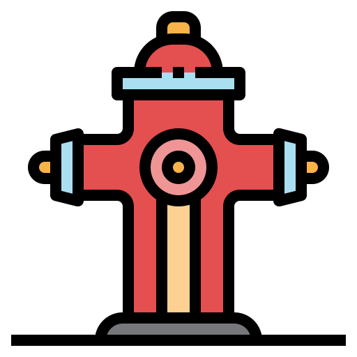 Fire hydrant Generic Outline Color icon