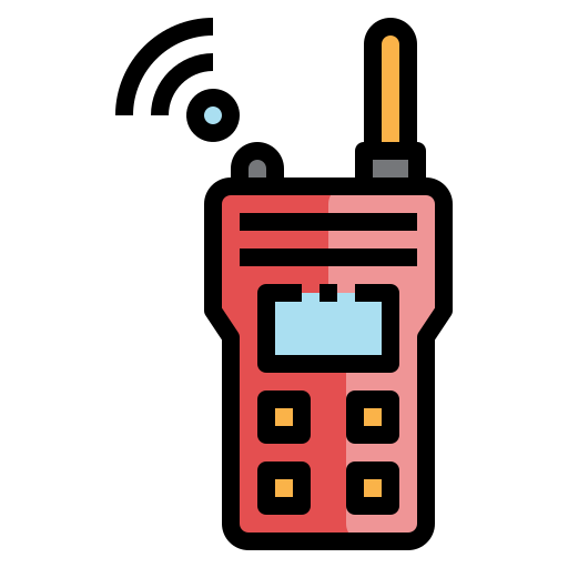 walkie-talkie Generic Outline Color icon