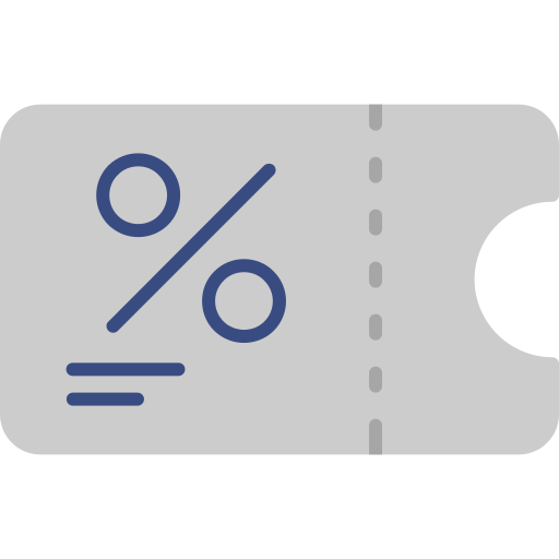 kortingsbon Generic Flat icoon