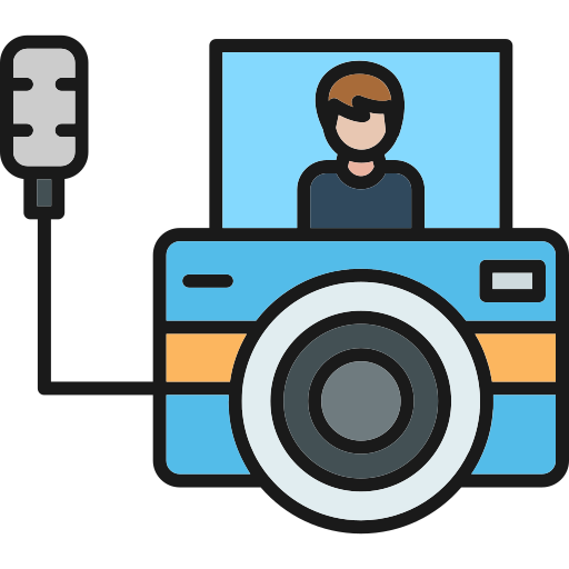 vlog Generic Outline Color icon