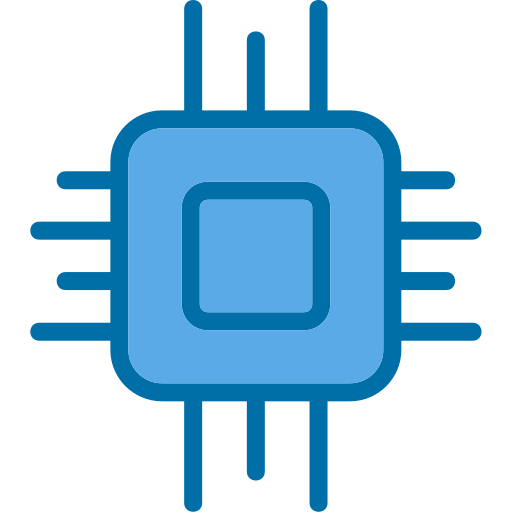 cpu Generic Blue Ícone