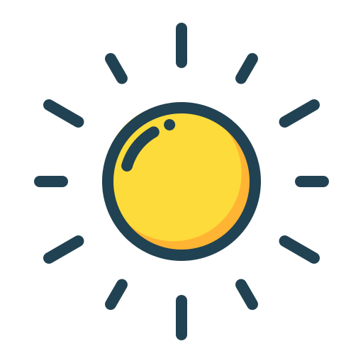 soleado Generic Outline Color icono