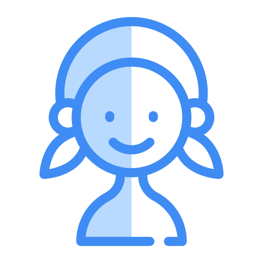 mädchen Generic Blue icon