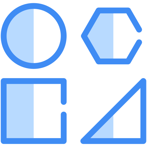 vormen Generic Blue icoon