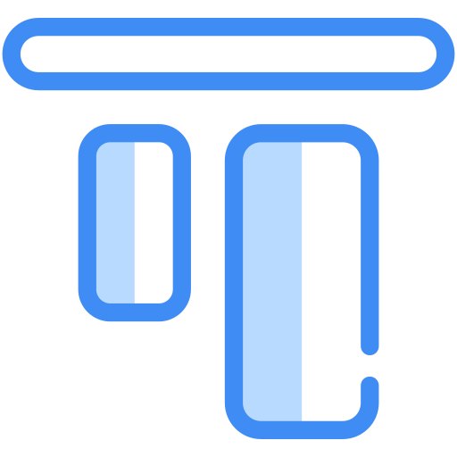 top-ausrichtung Generic Blue icon
