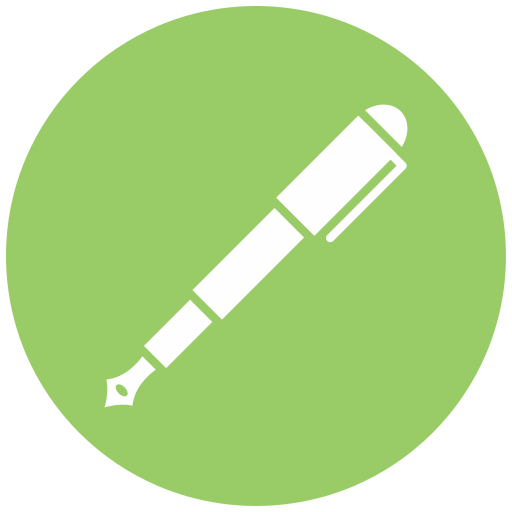 Fountain pen Generic Circular icon