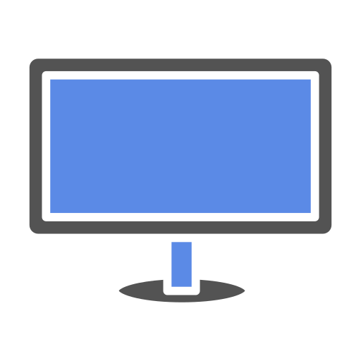 lcd-scherm Generic Blue icoon
