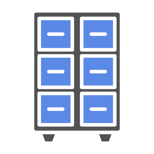 gabinetto di archiviazione Generic Blue icona