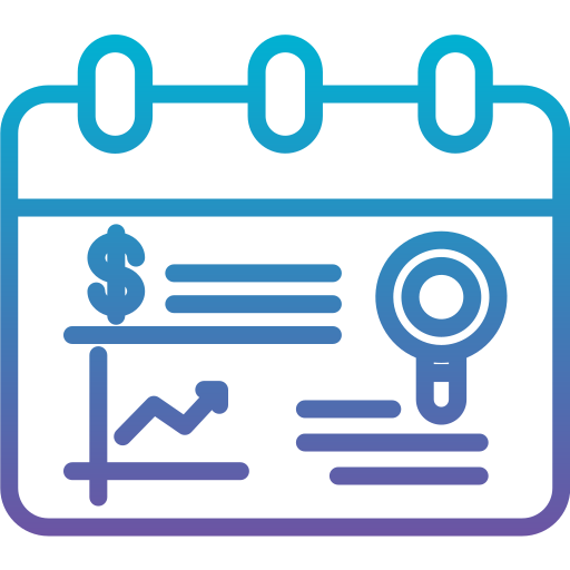 relatório de negócios Generic Gradient Ícone