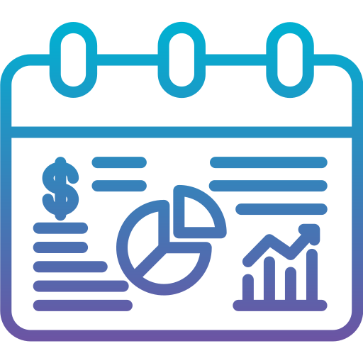 relatório de negócios Generic Gradient Ícone