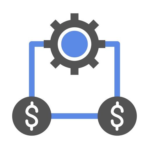 Money management Generic Blue icon