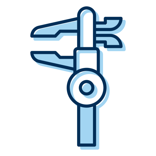Pipe wrench Generic Blue icon