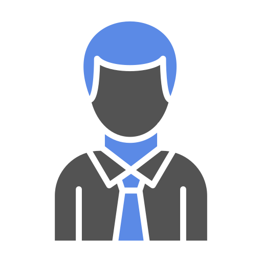 biznesmen Generic Blue ikona