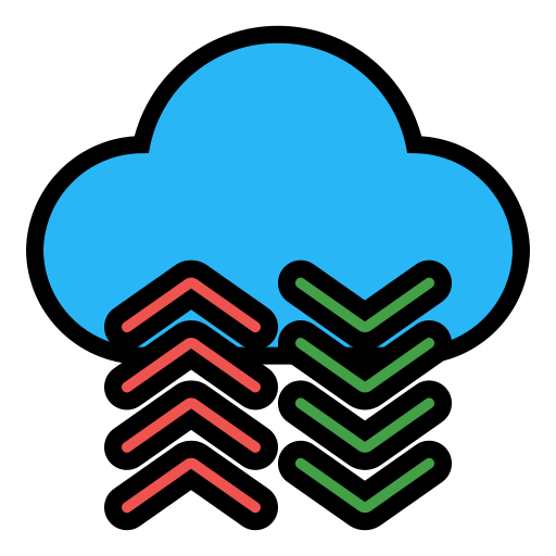 banca dati sulla nuvola Generic Outline Color icona
