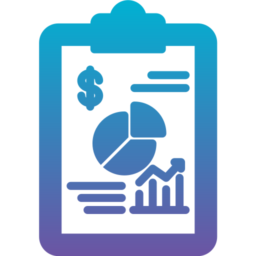 rapport d'activité Generic Flat Gradient Icône