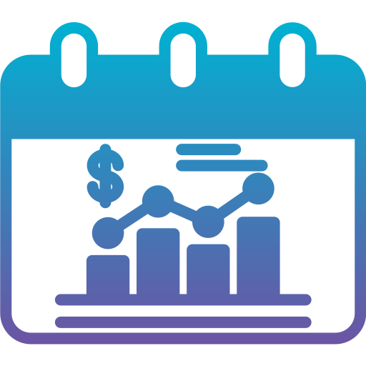 zakelijk rapport Generic Flat Gradient icoon