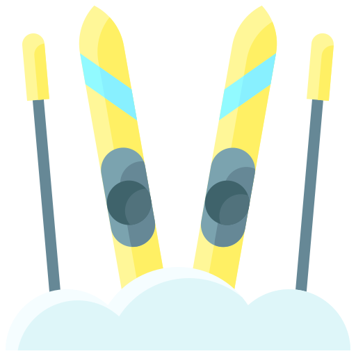 лыжи Generic Flat иконка