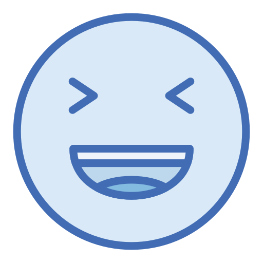 Laugh Generic Blue icon