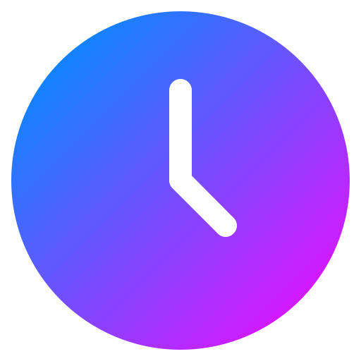 reloj Generic Flat Gradient icono