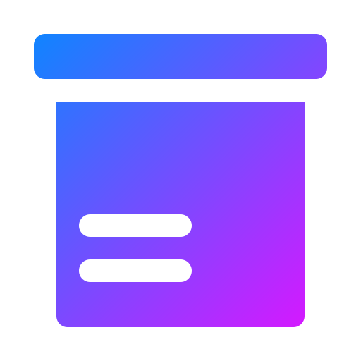 caja Generic Flat Gradient icono