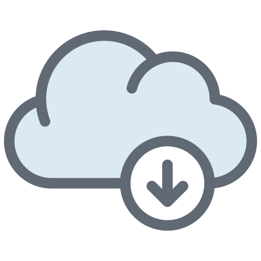 cloud-download Generic Outline Color icon