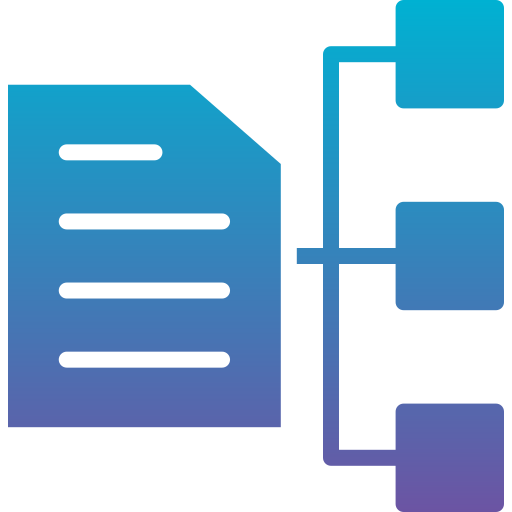 estrutura hierárquica Generic Flat Gradient Ícone