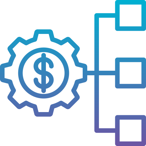 administración del dinero Generic Gradient icono